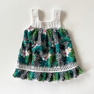 Baby Girl Tropical Leopard Cover Up Dress
